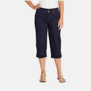 Gloria Vanderbilt ladies cuffed utility capri pant (missy)
